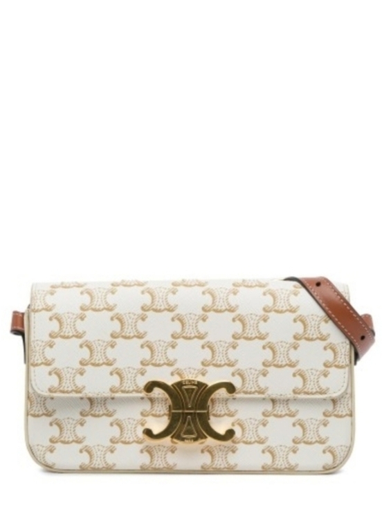 Celine Handbags - Brand New! RARE! Authenticated Celine Triomphe Claude Coated Canvas Shoulder Bag